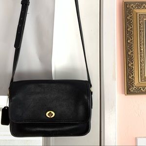 Vintage Coach Black Crossbody Purse